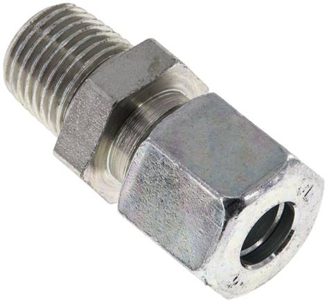 Gerade Schneidringverschr. R 1/4"-8 L (M14x1,5), Stahl verzinkt