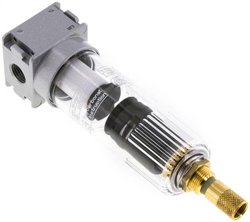 MULTIFIX Filter, G 1/4", Baur. 0, Kunststoffbehälter, Kondensatablass automatisch