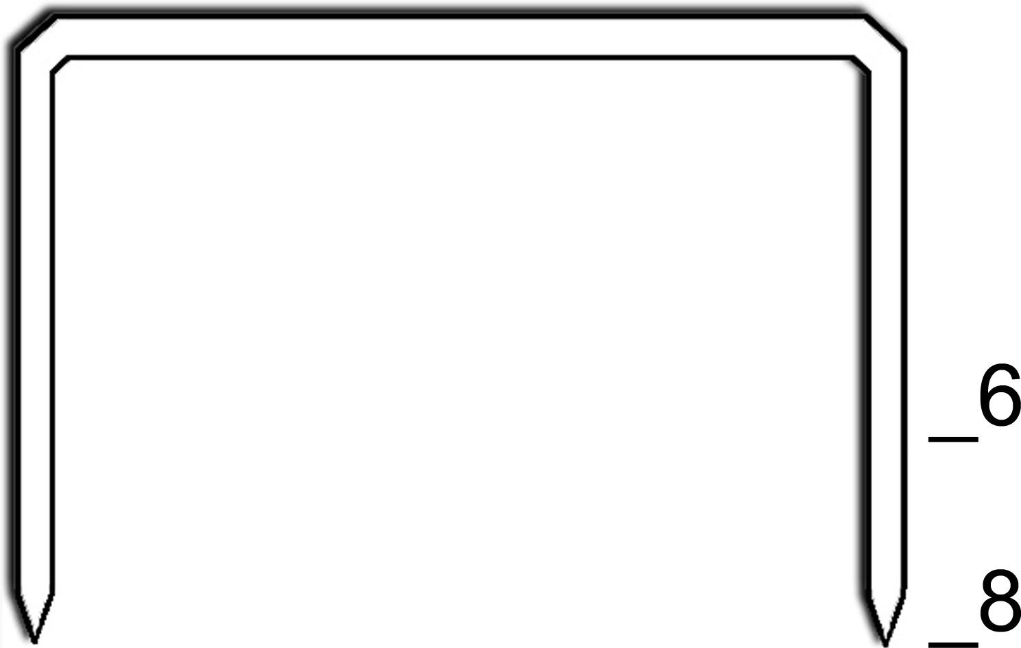 Prebena Heftklammern VZ06CNK verzinkt