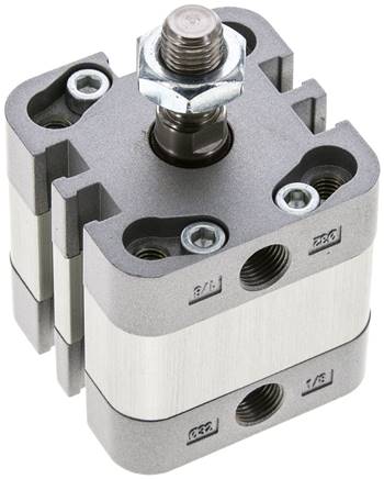 ISO 21287-Zylinder, doppeltw., Kolben 32mm, Hub 5mm, Kolbenstange AG