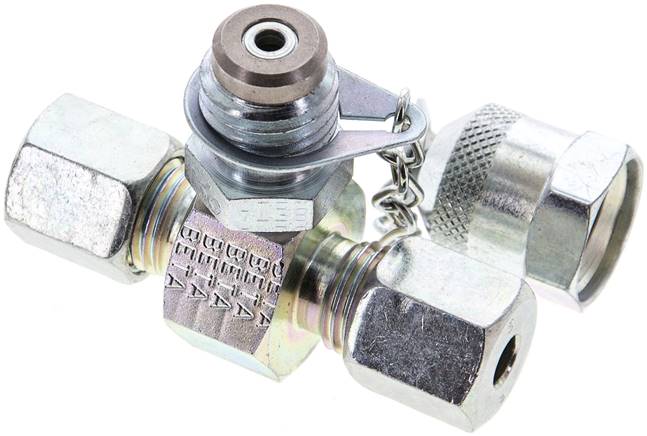 Messanschluss M16x2, 6 S (M14x1,5)-HD-Verschraubung, Stahl verzinkt