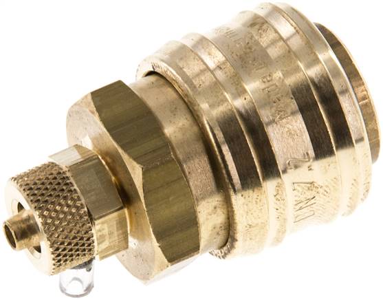 Schnellkupplung (NW7,2) 6x4mm Schlauch, Messing