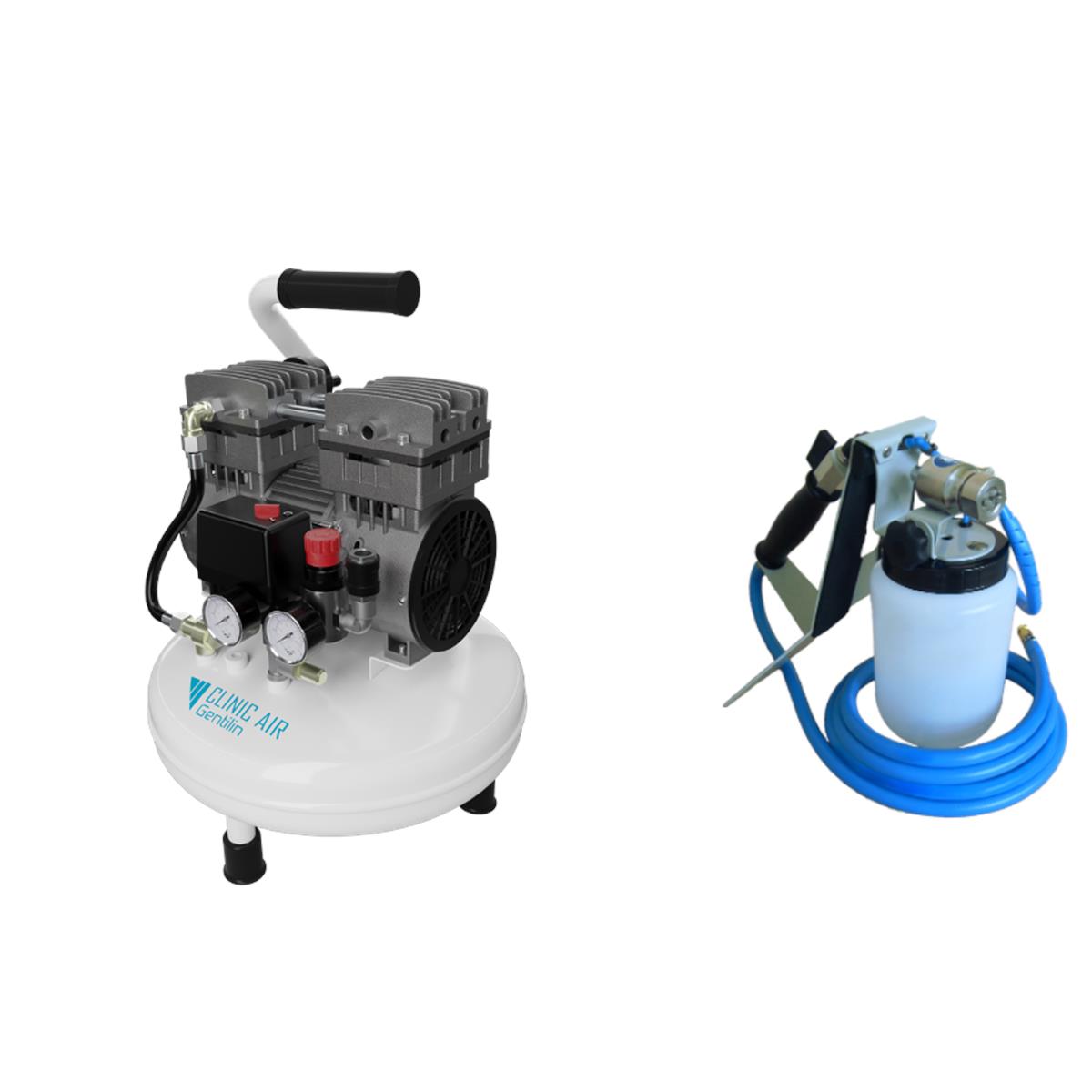 Gentilin ölfreier Desinfektions-Kompressor CLINIC DECO 2 – Der mobile Fahrzeug-Desinfizierer