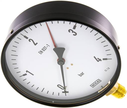 Manometer senkrecht, 160mm, 0 - 4 bar