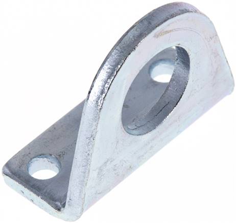 Fußwinkel für 20 & 25mm ISO 6432-Zylinder, Stahl verzinkt