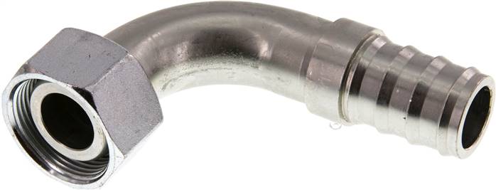 90°-Steckanschluss 28 L Überwurfmutter, 25,4mm GSP-Schl