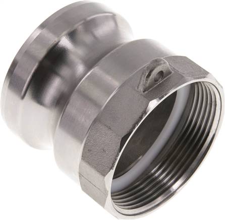 DIN/EN-Kamlock-Stecker (A/AF) G 2"(IG), Edelstahl (1.4408)