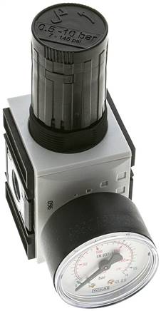 FUTURA Präzisionsdruckregler, G 3/8", 0,5 - 10bar, mit durchgehender Druckversorgung