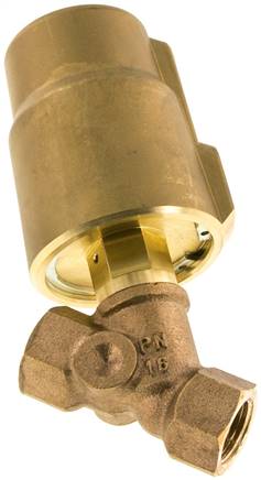 Schrägsitzventil Messing, G 1/2", offen, Standard