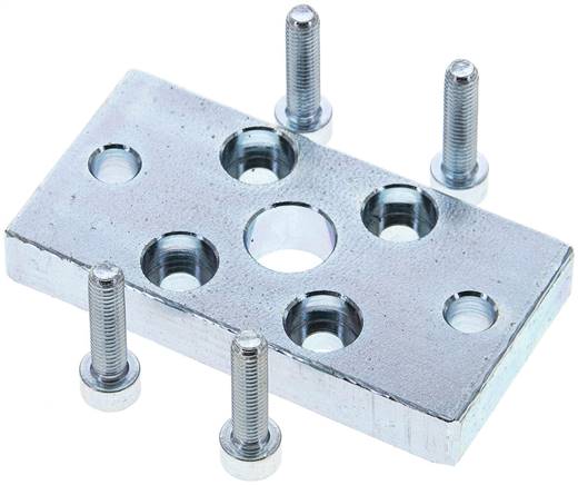 Flanschbefestigung f. Kompaktzylinder 20 mm