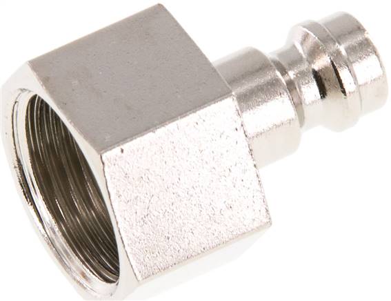 Kupplungsstecker (NW5) G 3/8"(IG), Messing vernickelt