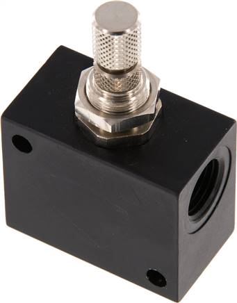 Block-Drosselrückschlagventil, G 1/4"