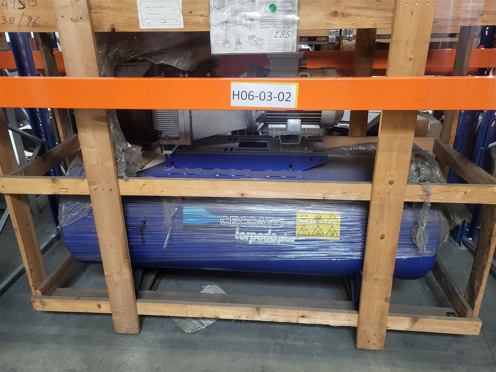 GEBRAUCHT  Ceccato Kolbenkompressor 3~Ph.-Motor, 5,5 kW