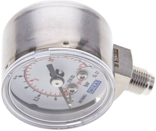 ES-Manometer senkrecht, 40mm, 0 - 1 bar, G 1/8"