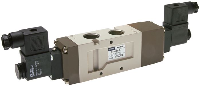 5/2-Wege Magnetventil, G 1/2", Impulsventil, 12 V=