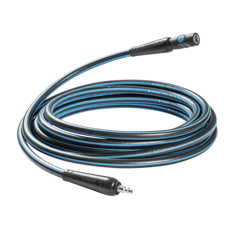 Prevost Schlauchverlängerungen AIRCA mit Sicherheitsschnellkupplungen ESI 07 prevoS1 10m, Ø Innen./Außen 13 x 22 mm