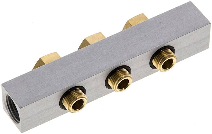 P-Leiste inkl. Hohlschrauben und Dichtungen für Ventilbaureihe M04 / P04 R 281/3