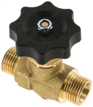 Kugel-Absperrventil, Messing,gerade, G 1/2", PN 40