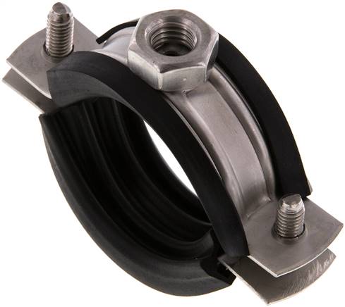 Rohrschelle, 40 - 43mm, 1.4404, mit Einlage