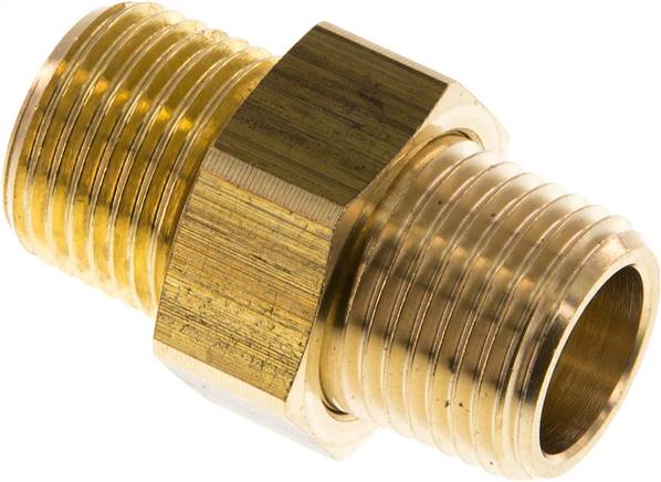 Doppelnippel trennbar R 1/2"-R 1/2", Messing