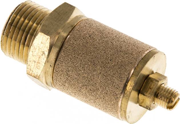 Drosselschalldämpfer G 3/8", Messing