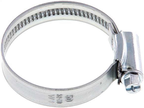 12mm Schlauchschelle 32 - 50mm, Stahl verzinkt (W1) (IDEAL)