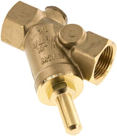 Schrägsitz-Rückschlagventil, Rp 3/4", PN 16 / Standard, Messing