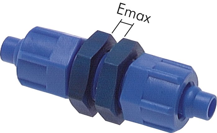 Schott-Verschraubung 8x6 - 8x6mm, Kunststoff (POM)
