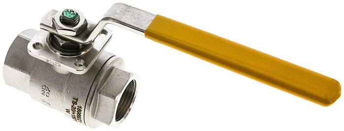 Edelstahl-Kugelhahn, Rp 3/4", -0,9 bis 20bar, für Sauerstoff (Industrie)