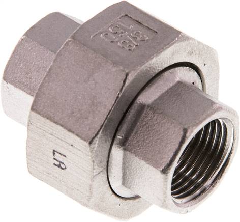 Verschraubung kon. dichtend Rp 3/8" (IG),1.4408