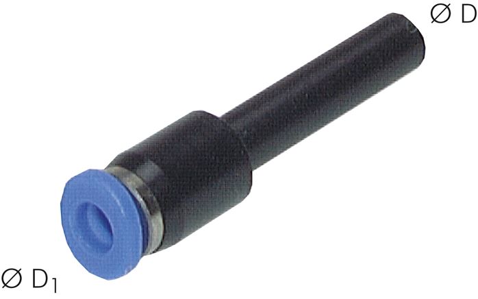 Reduzierung 6mm Stecknippel x 4mm Schlauch, IQS-Mini