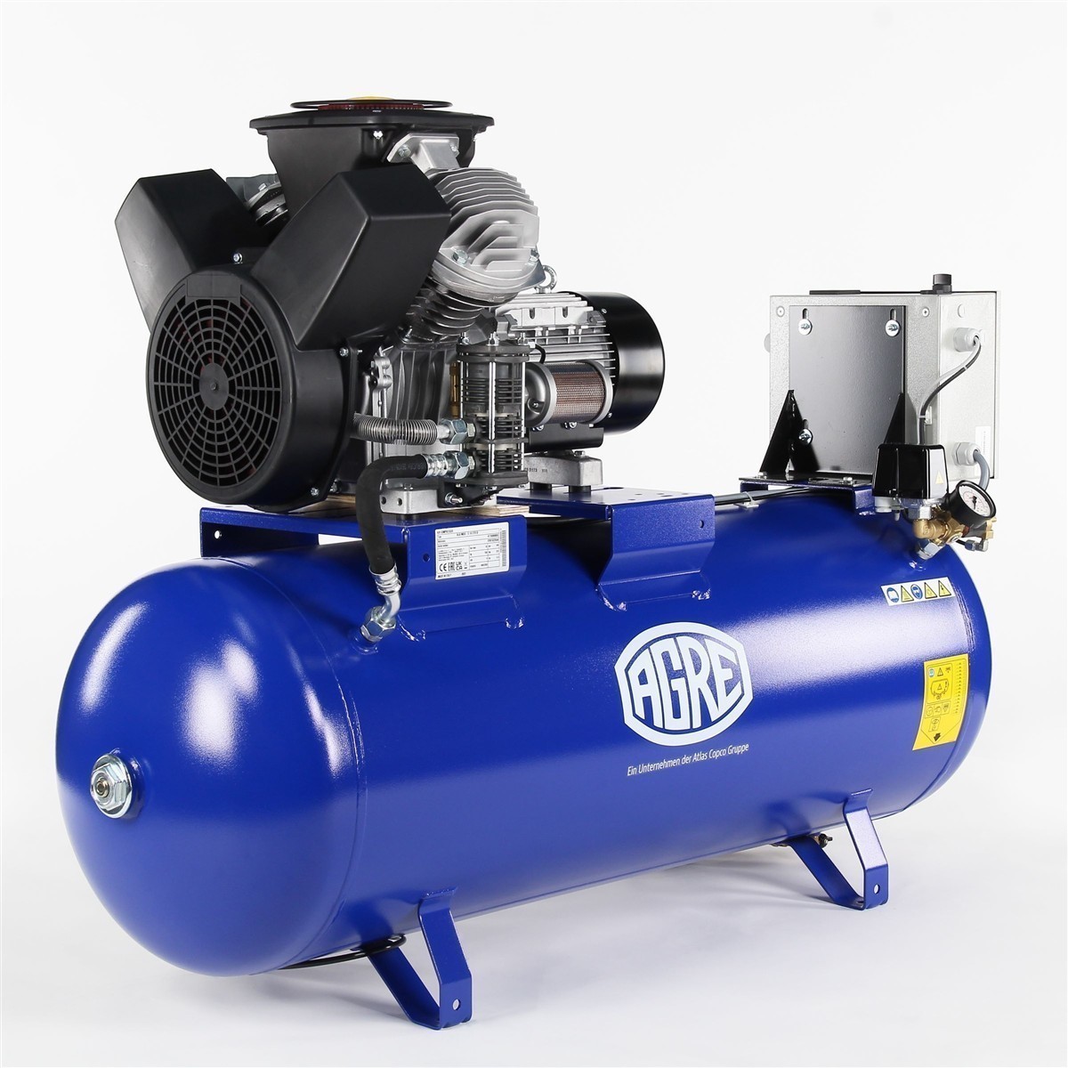 AGRE Industrie-Kolbenkompressor Typ ALG MEK-O-7.5 10 270 YD D auf Behälter, 4116002291