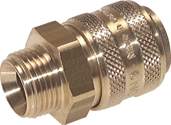 Temperier-Schnellkupplung 13mm Zapfen,G 3/8"(AG), ohne Ventil