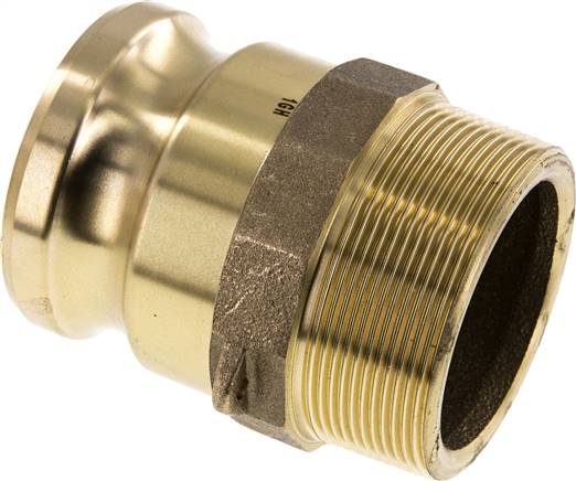 Kamlock-Stecker (F) R 2-1/2"(AG), Messing