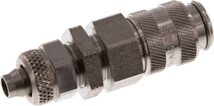 Schott-Schnellkupplung (NW5) 8x6mm Schlauch, Edelstahl
