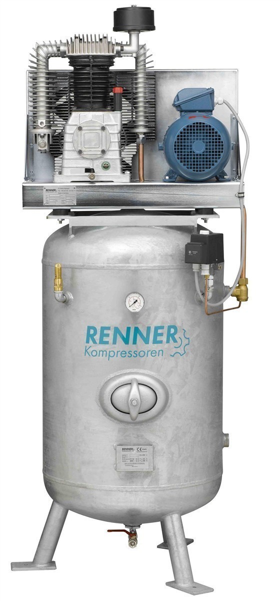 RENNER Riko 700/270 ST compressore industriale a pistoni 10 bar - serbatoio verticale zincato