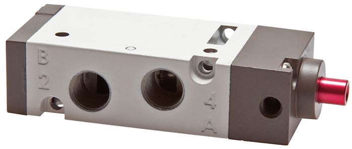 5/2-Wege Pneumatikventil, G 1/8" (Pilot M5), Federrückstellung