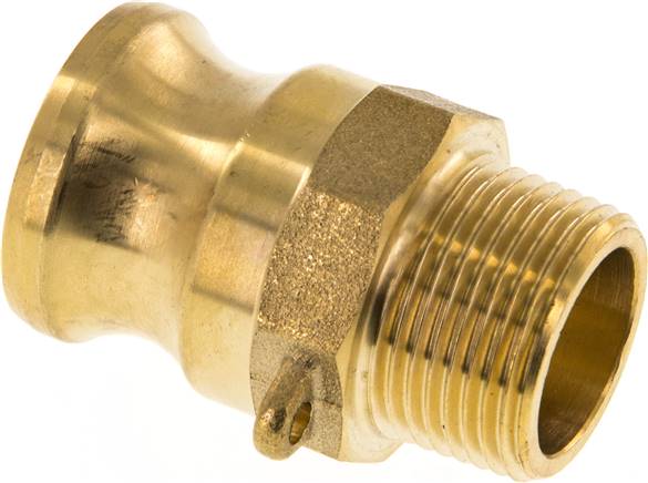 Kamlock-Stecker (F) R 3/4"(AG), Messing