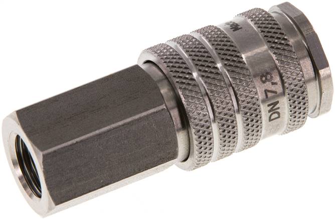 Schnellkupplung (NW7,2) G 1/4"(IG), Edelstahl, mit Kugelverriegelung