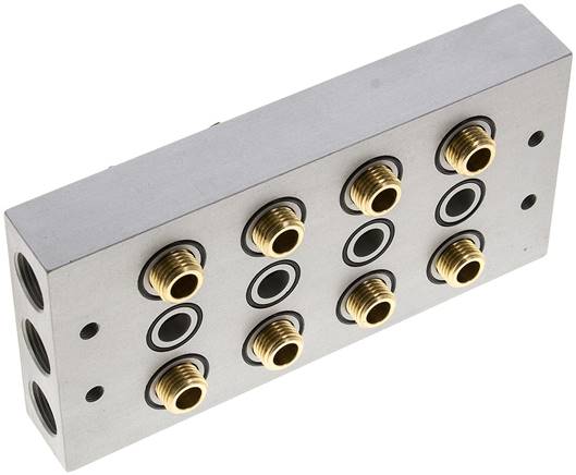 P-R-S-Leiste inkl. Hohlschrauben und Dichtungen für Ventilbaureihe M07 / P07 R 143/4