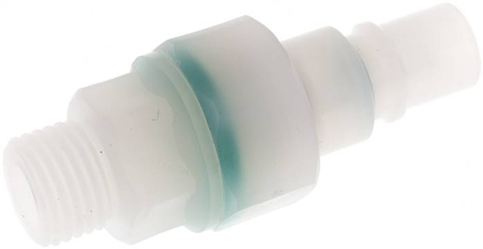 Kupplungsstecker (NW7,2) G 1/4", PVDF absperrend (AG)