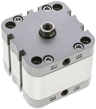 ISO 21287-Zylinder, doppeltw., Kolben 63mm, Hub 15mm, Kolbenstange mit IG