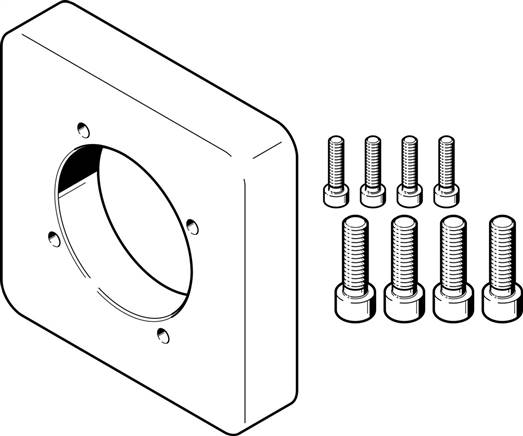 FESTO EAMF-A-77A-140A (1593636) Motorflansch