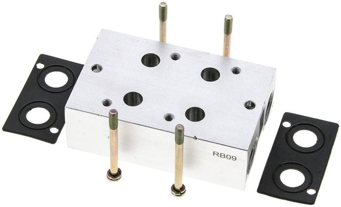 Mehrfachanschlussplatte (2-fach) für 3/2-Wege Ventile zu V 33-2