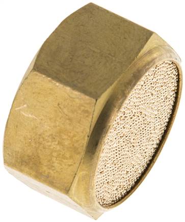 Schalldämpfer G 1/2", Sinterbronze, Innengewinde