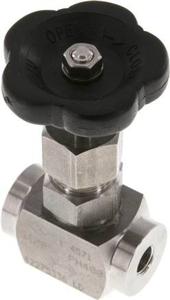 Nadel-Absperrventil, 1.4571, G 1/8", 0 bis 400bar