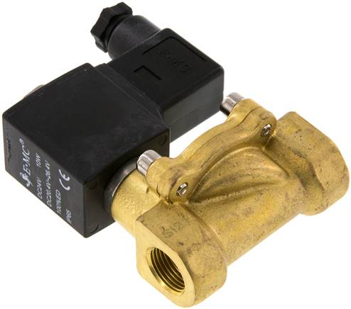 2/2-Wege Messing-Magnetventil G 3/8" 12 V= Eco (NC)