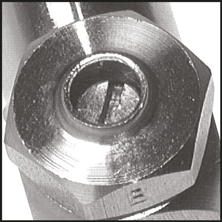 Drosselrückschlagventil G 1/8", abluftregelnd (B), Edelstahl
