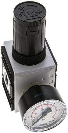 FUTURA Druckregler, G 3/8", 0,2 - 4bar, mit durchgehender Druckversorgung