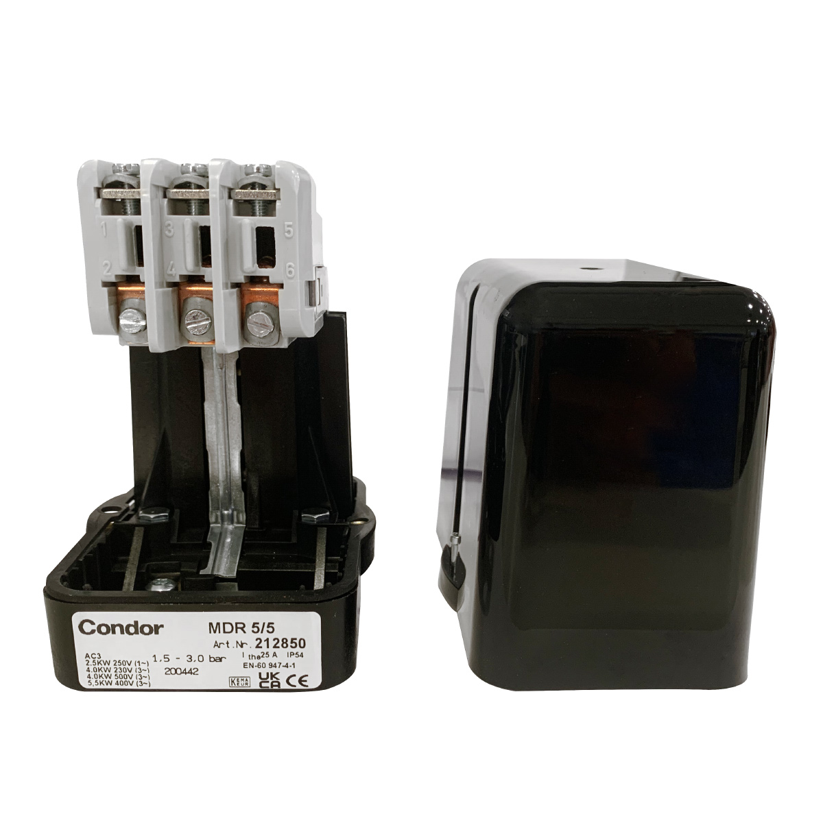 Condor Druckschalter MDR 5/5 1,5-5 bar G 1/2" Alu 212850